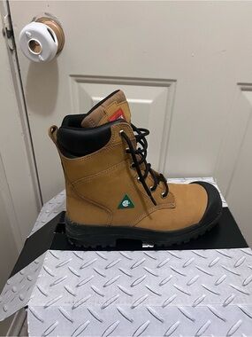 Aggressor Men's Steel Toe Steel Plate Lynx II Duratoe 8 Inch Work Boots
